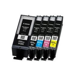 22ML Com for Canon Pixma IP7250,MG5450,MG6350PGI-550XLPGBK.