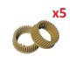 5xUpper Roller Gear 38T KM1620,2050,TA1812KK25170-2C920170