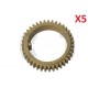 5xUpper Roller Gear 39T DP1520,DP1820,1510,2010DZLF000199