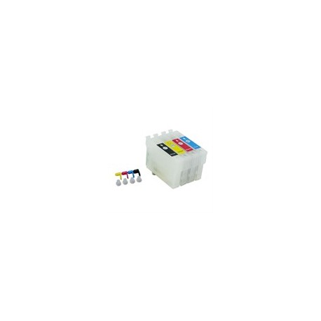 4 cartucce Epson ricaricabili serieT2991 chip autoreset + 400ml inchiostro