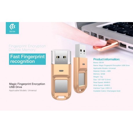 Chiavetta USB con Impronta Digitale di sicurezza 32gb