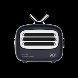 Mini altoparlante Bluetooth 4.2 vintage Blu