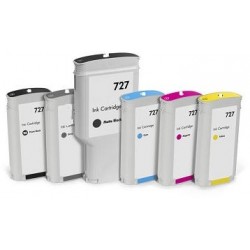 Black Matt Compa Hp Designjet  T1500,T2500,T920-130Ml 727