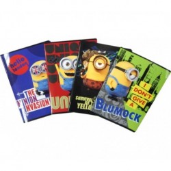 A4 QUADERNO MINIONS RIGATURA A 21FF