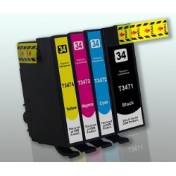 KIT 4 CARTUCCE COMPATIBILI EPSON SERIE 3471