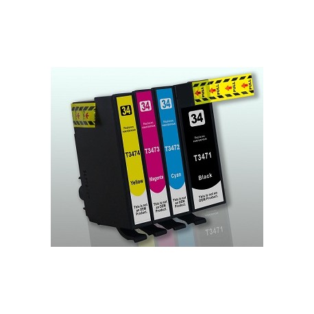 KIT 4 CARTUCCE COMPATIBILI EPSON SERIE 3471