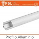 Profilo Alluminio Angolare Pieghevole x Strip LED - 2 metri