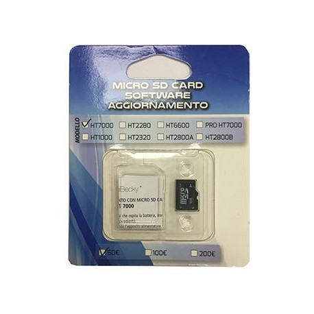 MICRO SD - AGGIORNAMENTO HT7000 ALLE NUOVE 100-200 EURO